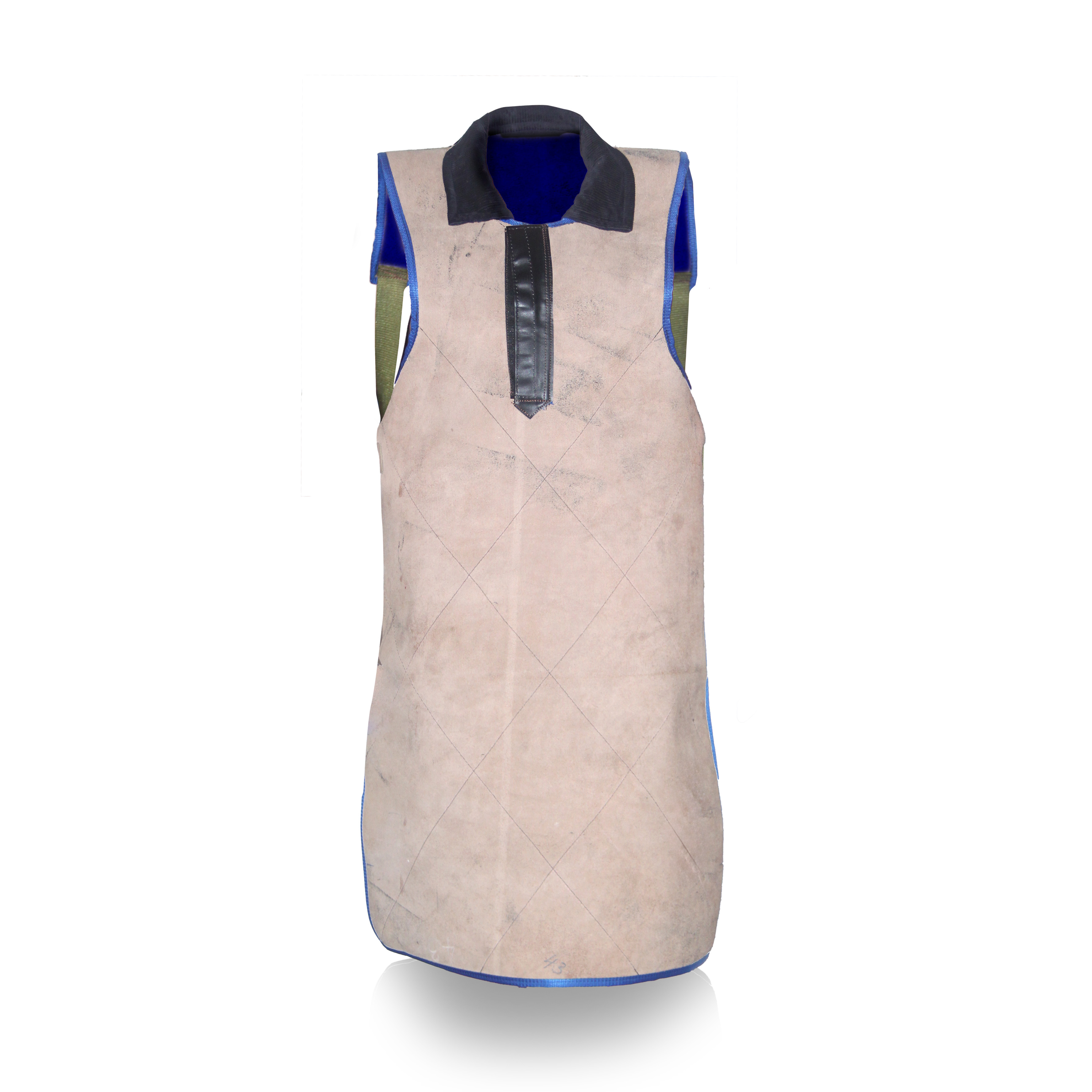 Heavy-Duty Leather Industrial Welder's Apron (Full Coverage)